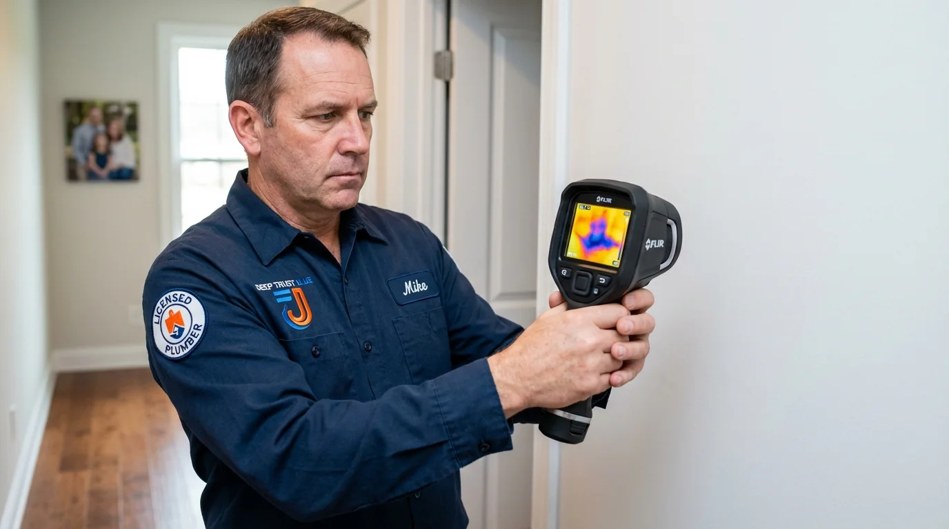 Thermal imaging leak detection by Johns Plumbing LLC in Marrero